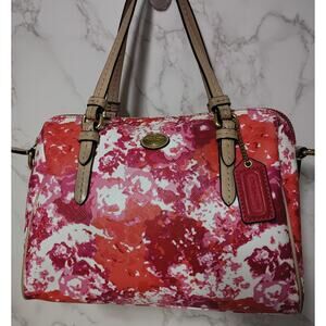 COACH Peyton Floral Bennett Mini Satchel/Crossbody in Pink Multi - EUC